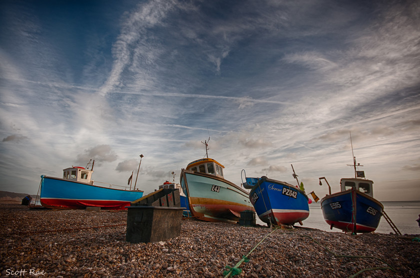 Beer Boats 1 
 Keywords: UK winter england Devon SW sea coast water transport