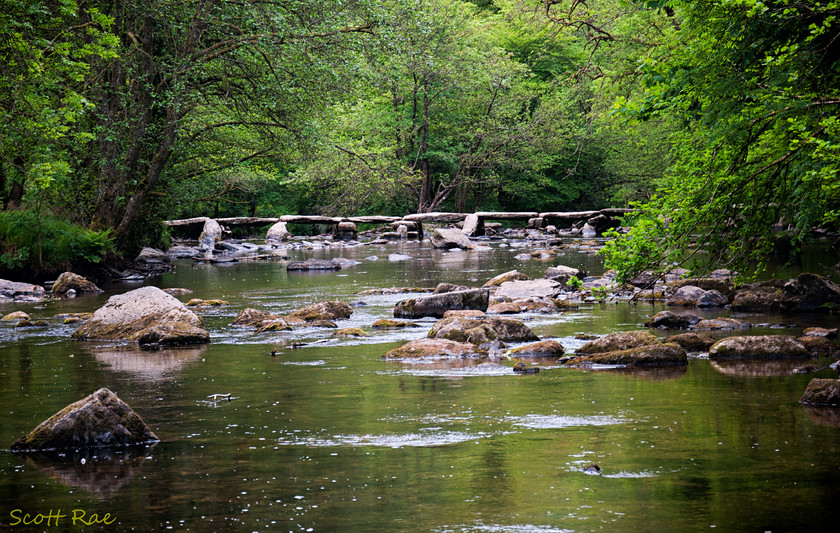 Tarr Steps 
 Keywords: UK summer england hills somerset SW river water bridge moor exmoor