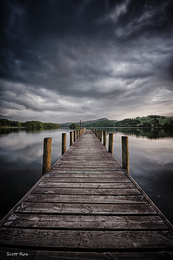 Coniston-Jetty-HDR 
 Keywords: lake uk transport nw england water sunset summer mountains