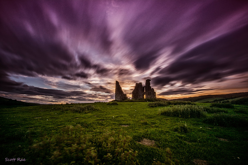 Horsburgh Castle Sunsets 2 
 Keywords: Peebles Borders hills scotland summer castle sunset