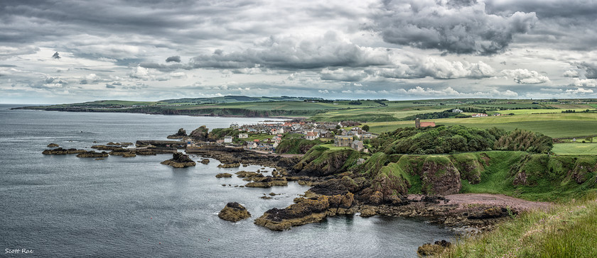 St Abbs Panorama 
 Keywords: borders sea water coast town summer scotland panorama