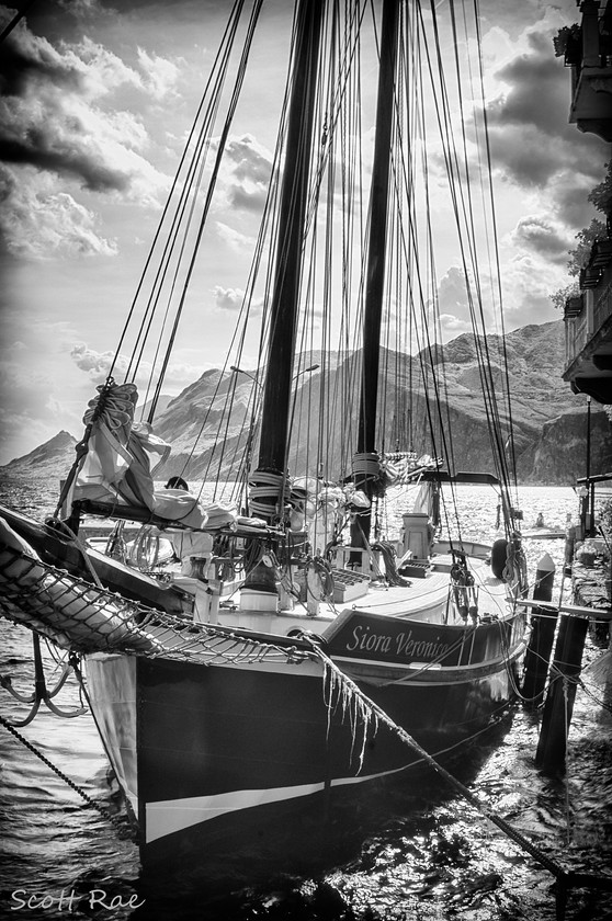 DSC0214 
 Keywords: Italy Europe infrared lake b&w people water world mountains