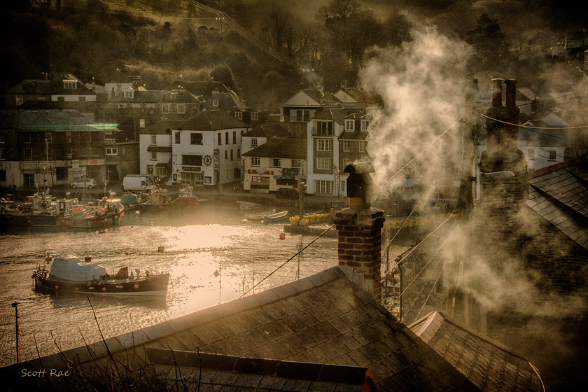 Mevagissey Harbour 
 Keywords: sea coast water transport cornwall sw england winter buildings town slideshow